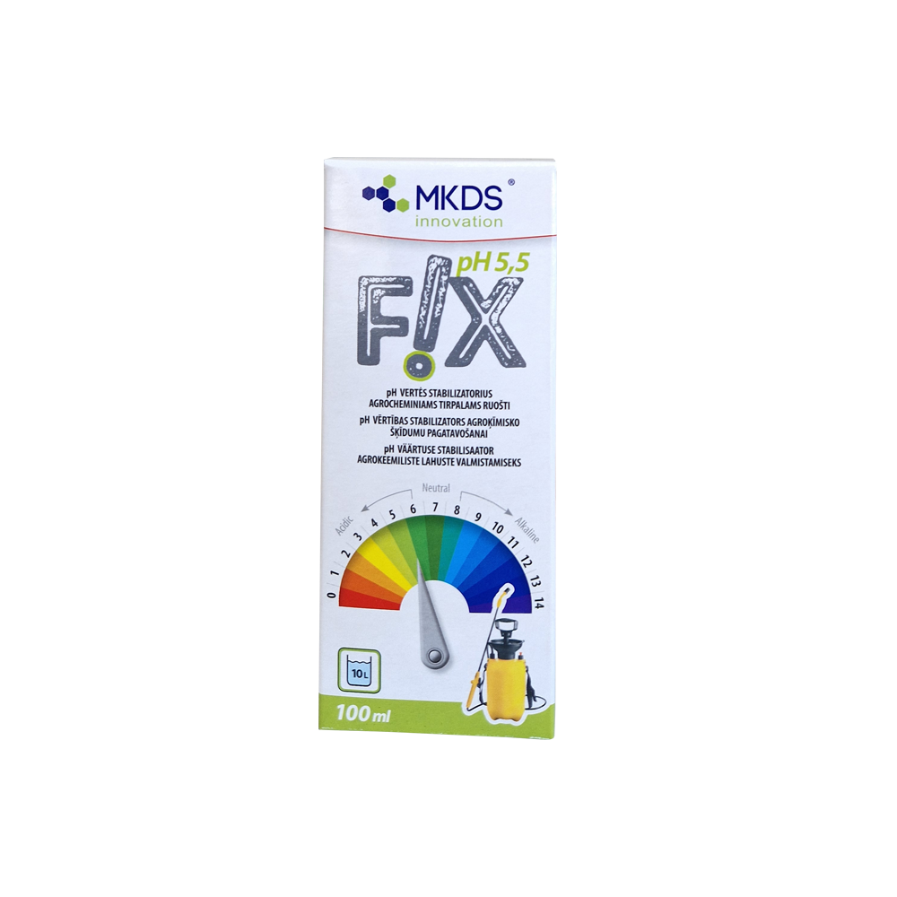 FIX pH 5,5 agrocheminiams tirpalams ruošti, 100 ml
