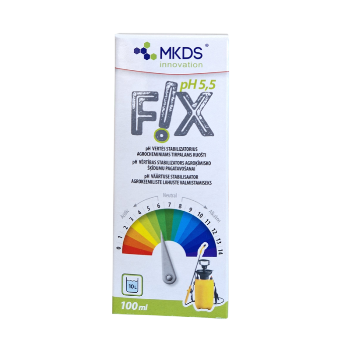 FIX pH 5,5 agrocheminiams tirpalams ruošti, 100 ml