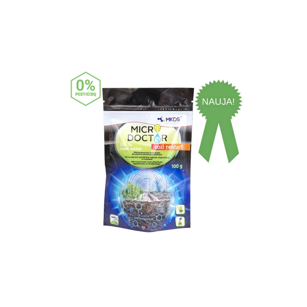 Micro doctor Soil Restart mikroorganizmai DIRVOŽEMIO ATKŪRIMUI IR PRIEŽIŪRAI, 100 g