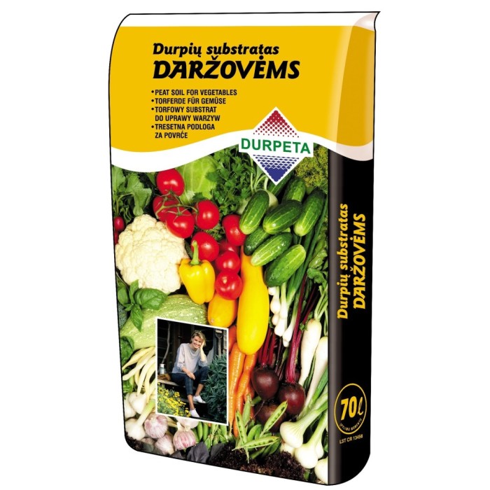 Substratas daržovėms 70l