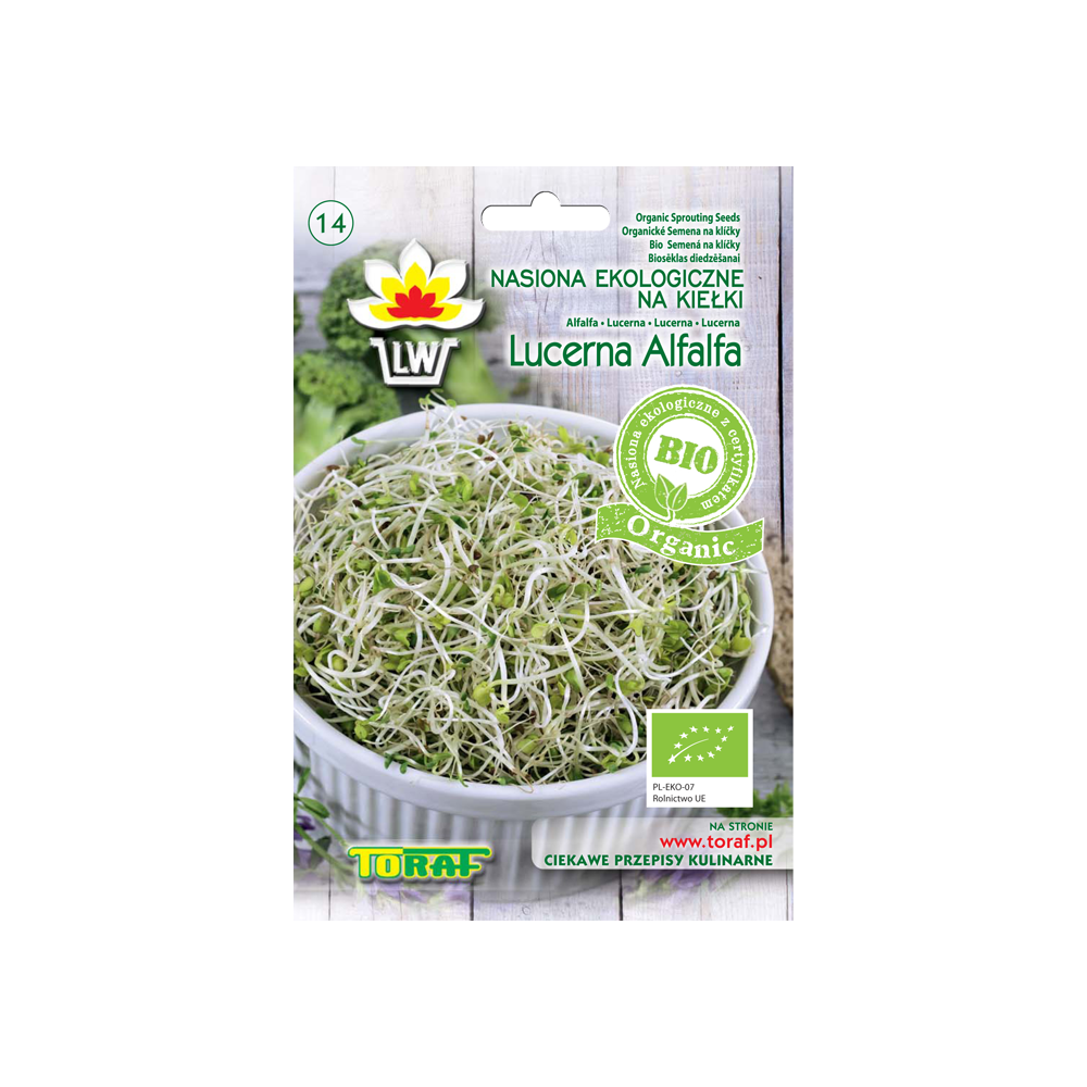 Mikrožalumynų sėklos Lucernos Alfalfa 20g