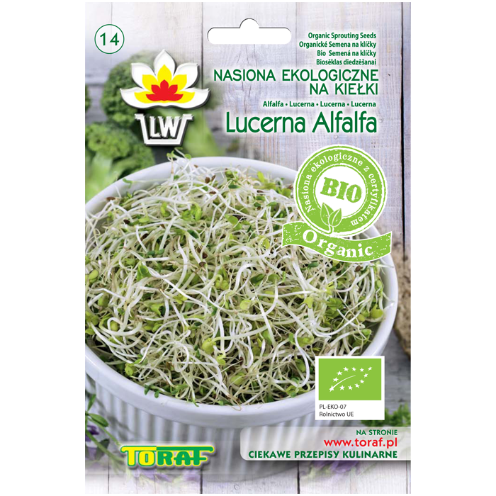 Mikrožalumynų sėklos Lucernos Alfalfa 20g