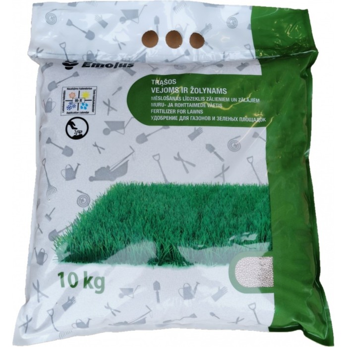 Trąšos vejoms 10kg, kompleksinės