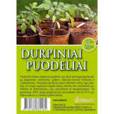 Durpiniai puodeliai 11m, 20vnt apvalūs